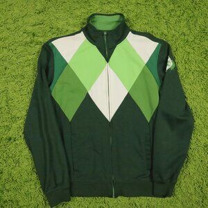 Vintage Billabong Surfer Skater Harlequin Argyle Color Block Track Jacket